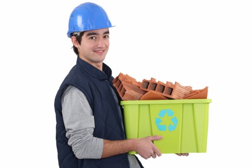 Residents participating in waste recycling in Regents Park