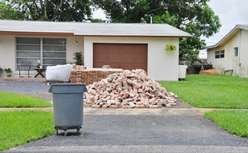 Eco-friendly enclosed skips promoting recycling and sustainability