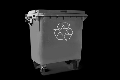 Symbol showing confidentiality and policy review for waste services